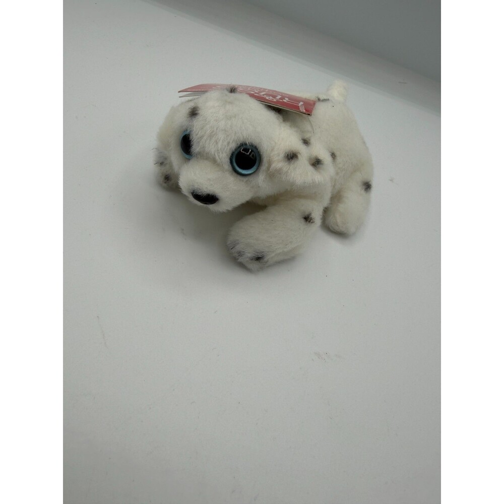 Russ Petooties Pets Ringer White Spotted Puppy Dog Plush Blue Eyes With Tags